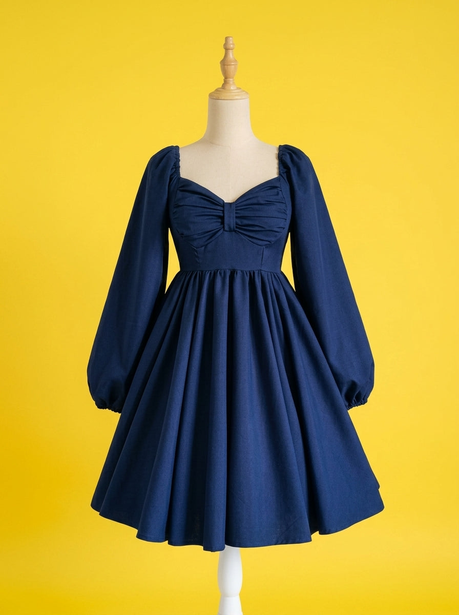 Bow Pleated Frock