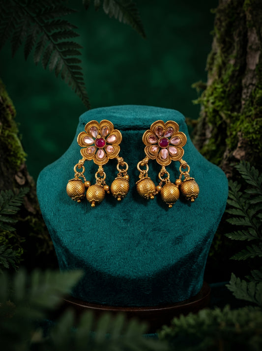 Royal Petal Earring Set