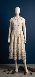 Ivory Bloom Shirt Frock