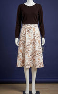 Mocha Marble Midi Dress