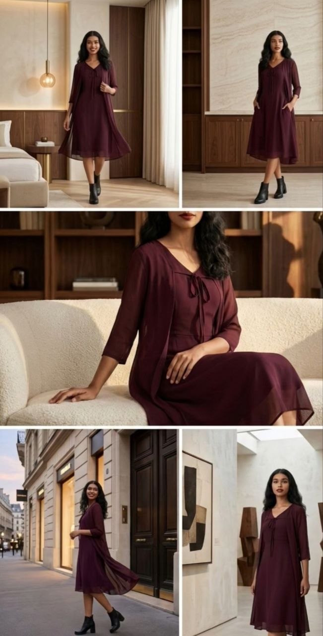 Grace in deep wine