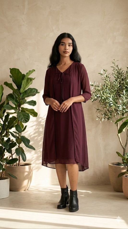 Grace in deep wine