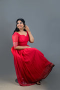 Crimson Royale patt pavada