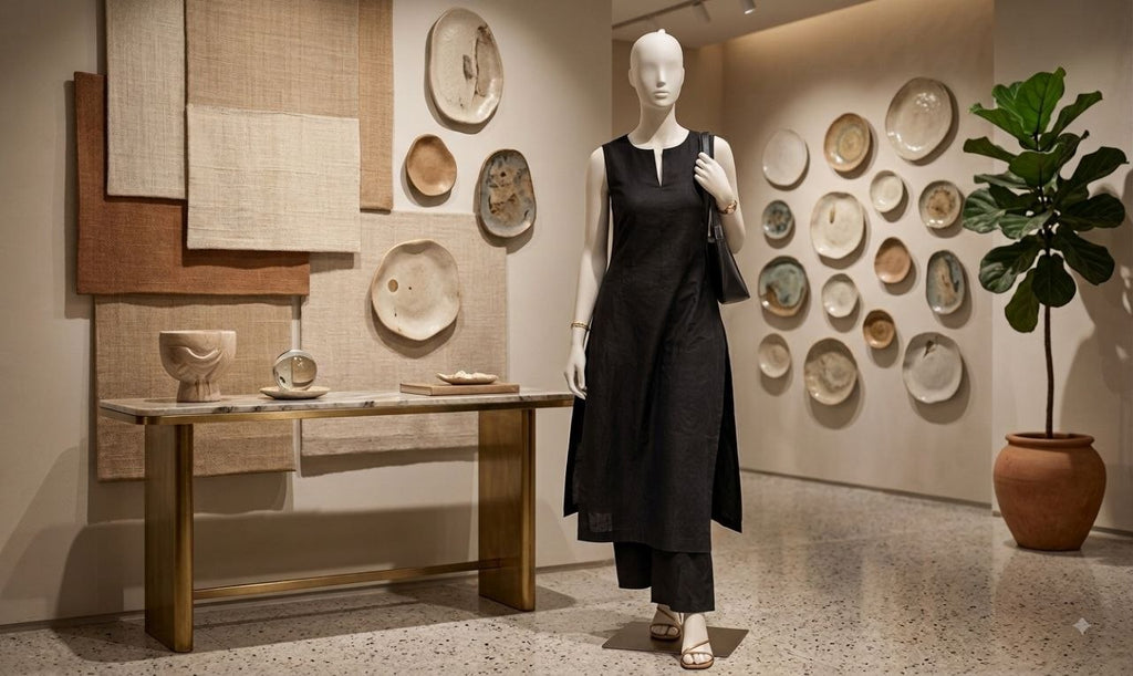 Minimalist Sleeveless Kurta & Wide-Leg Co-Ord Set