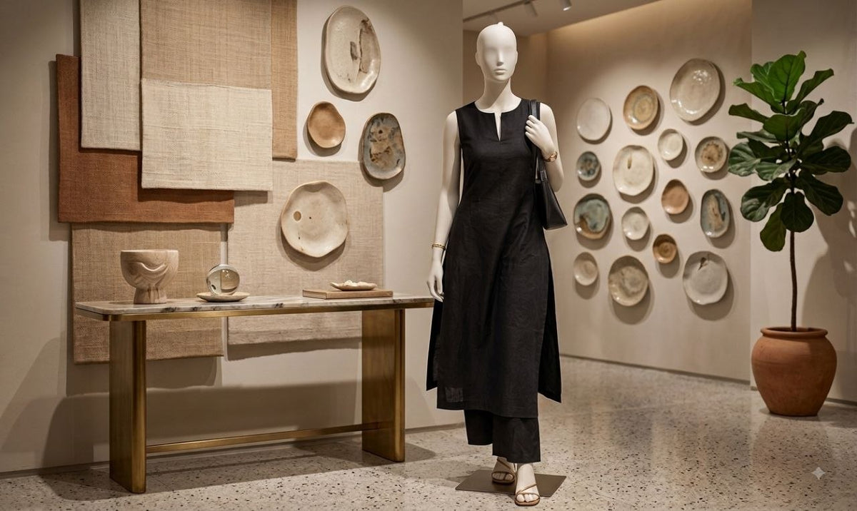 Minimalist Sleeveless Kurta & Wide-Leg Co-Ord Set